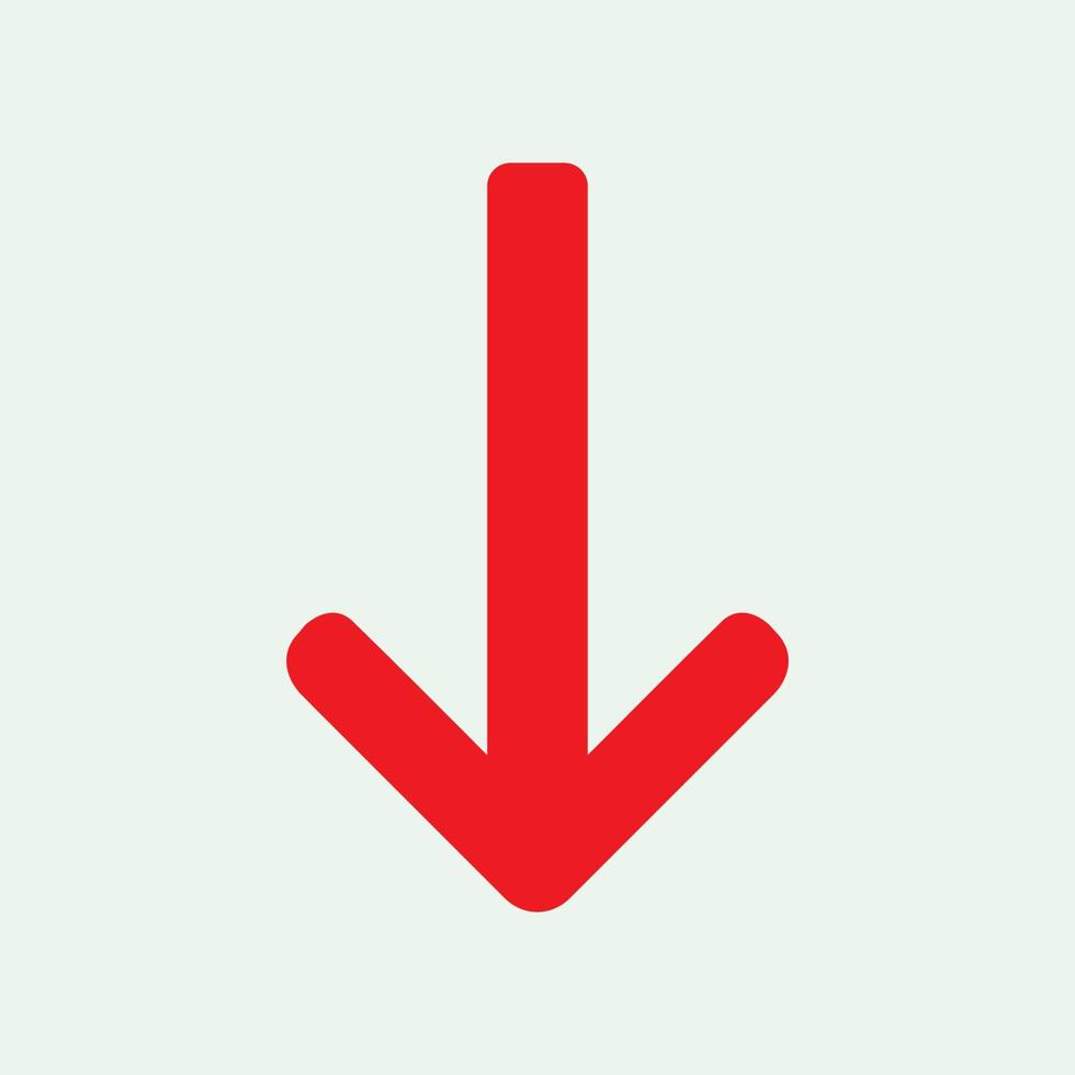 Red arrow icon vector EPS- 10