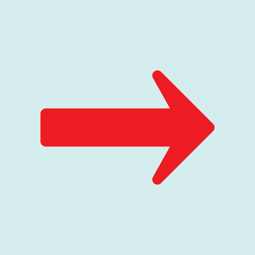 Red arrow icon vector EPS- 10