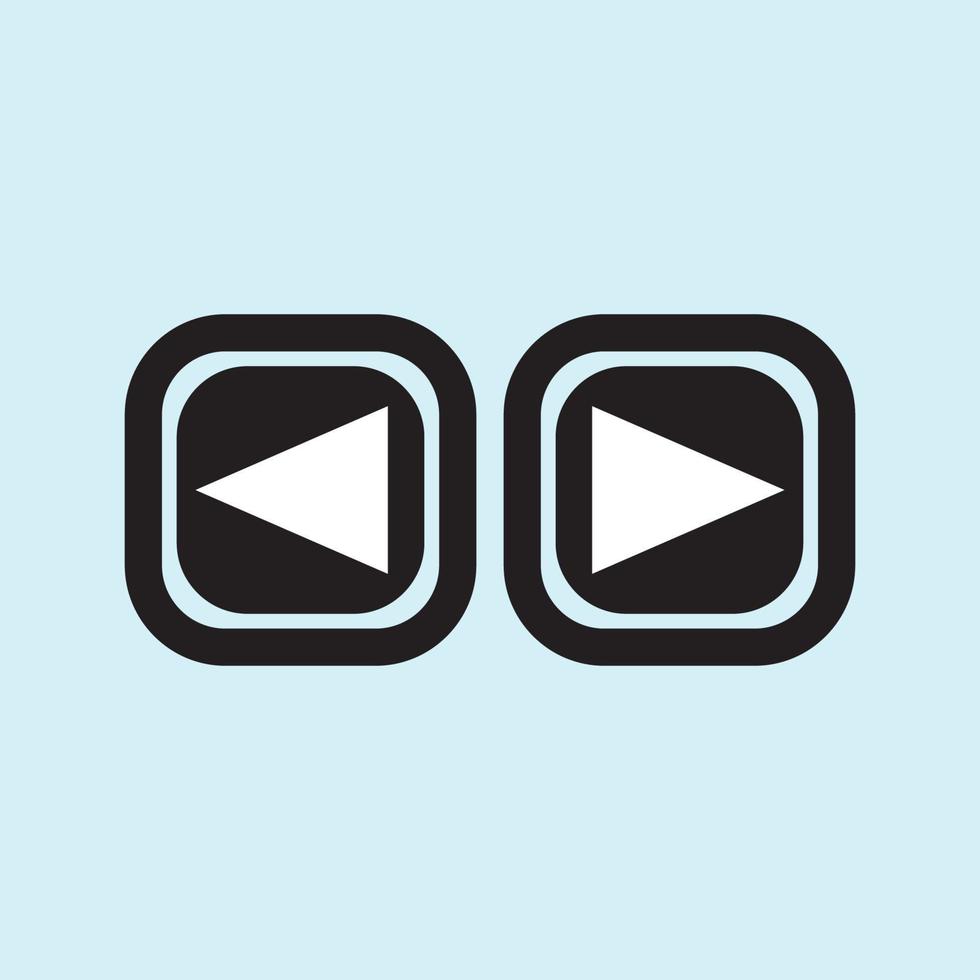 Play button icon in trendy flat style isolated on grey background. Play symbol for your web site design, logo, app, UI. Vector illustration