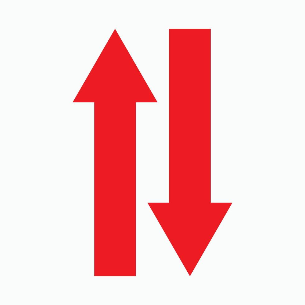 Red arrow icon vector EPS- 10