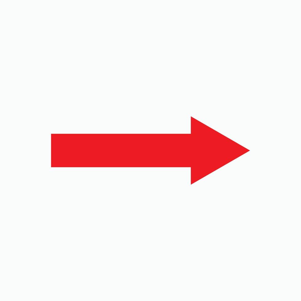 Red arrow icon vector EPS- 10