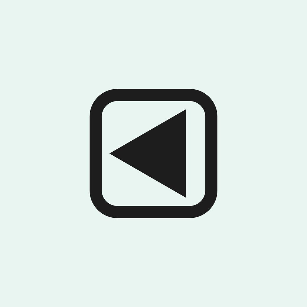 Play button icon in trendy flat style isolated on grey background. Play symbol for your web site design, logo, app, UI. Vector illustration