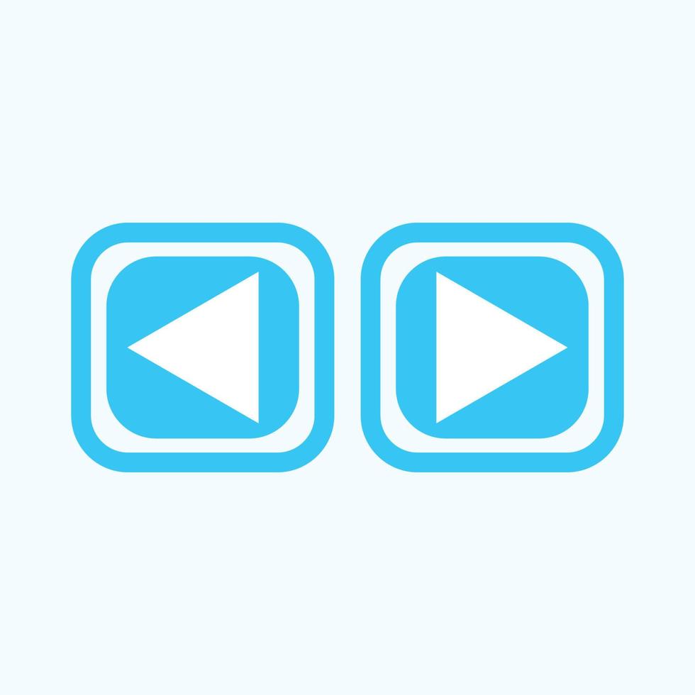 Play button icon in trendy flat style isolated on grey background. Play symbol for your web site design, logo, app, UI. Vector illustration