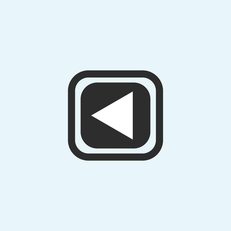 Play button icon in trendy flat style isolated on grey background. Play symbol for your web site design, logo, app, UI. Vector illustration