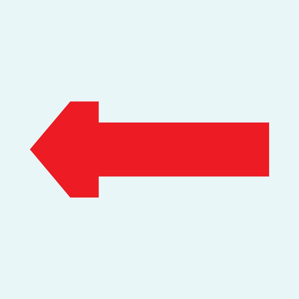 Red arrow icon vector EPS- 10