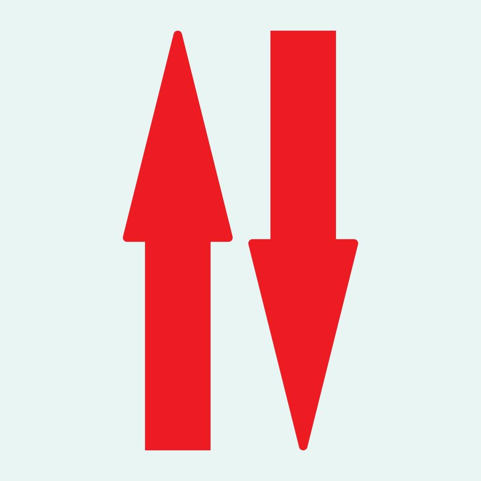 Red arrow icon vector EPS- 10