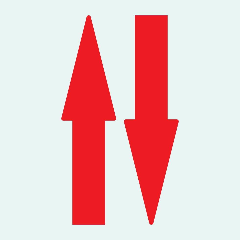 Red arrow icon vector EPS- 10