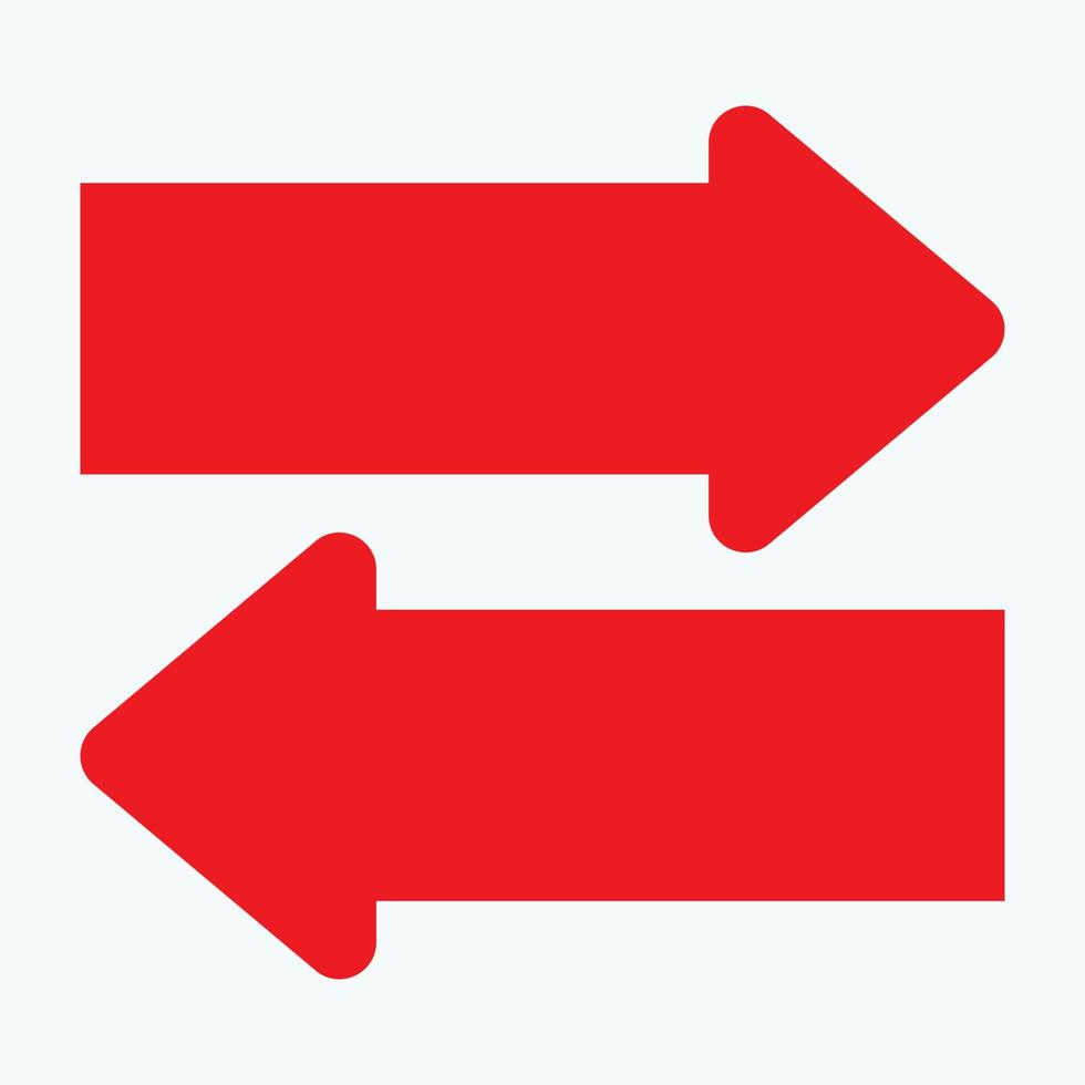 Red arrow icon vector EPS- 10