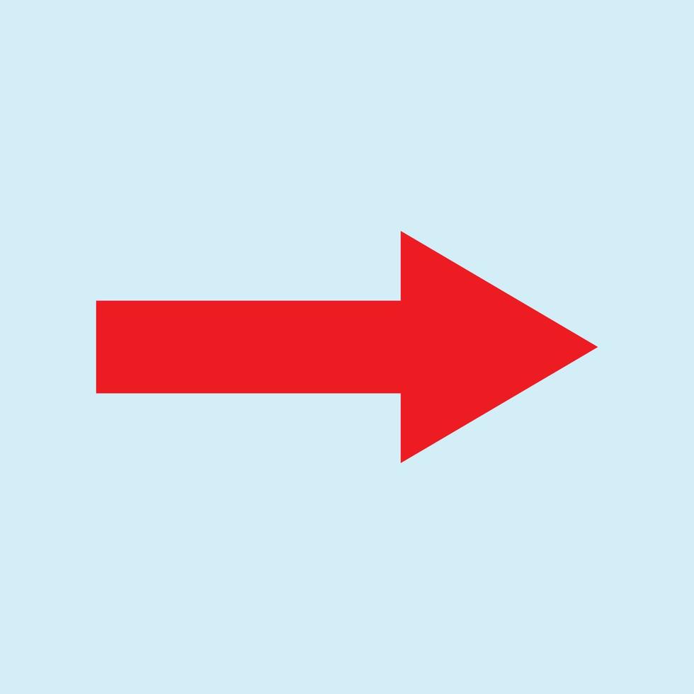 Red arrow icon vector EPS- 10