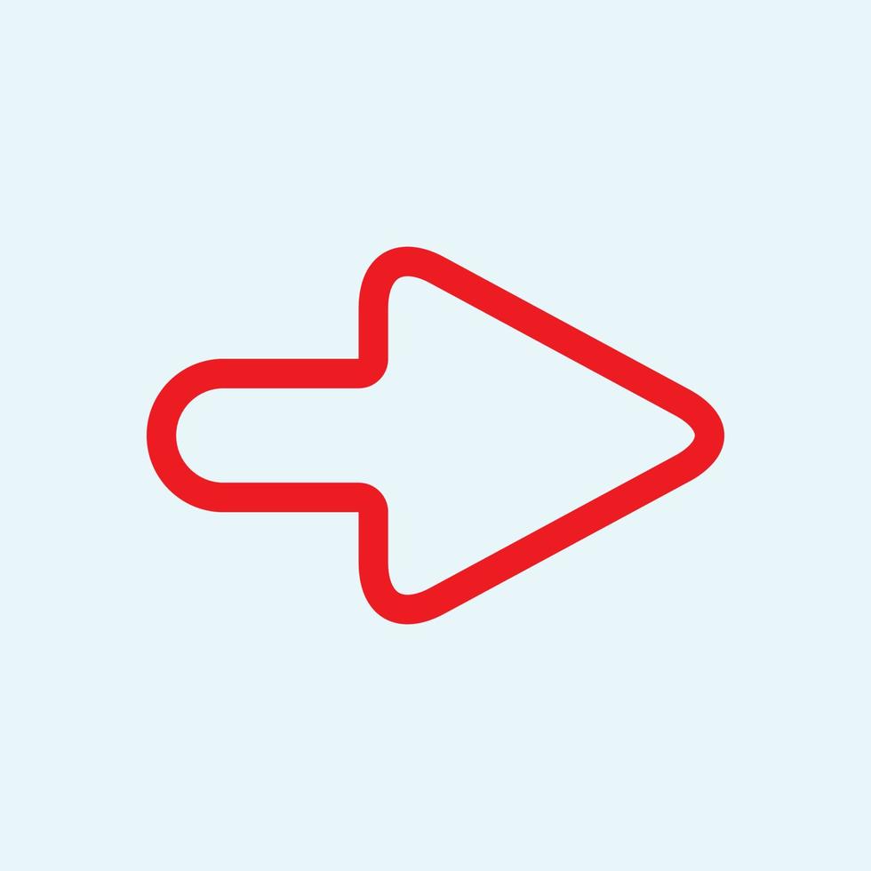 Red arrow icon vector EPS- 10
