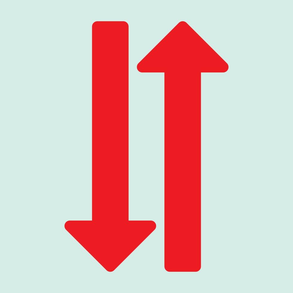 Red arrow icon vector EPS- 10