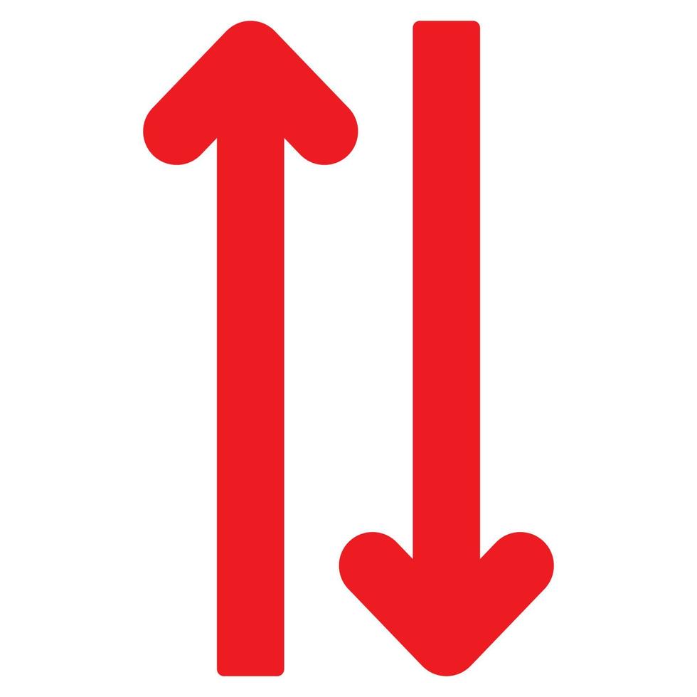 Red arrow icon vector EPS- 10