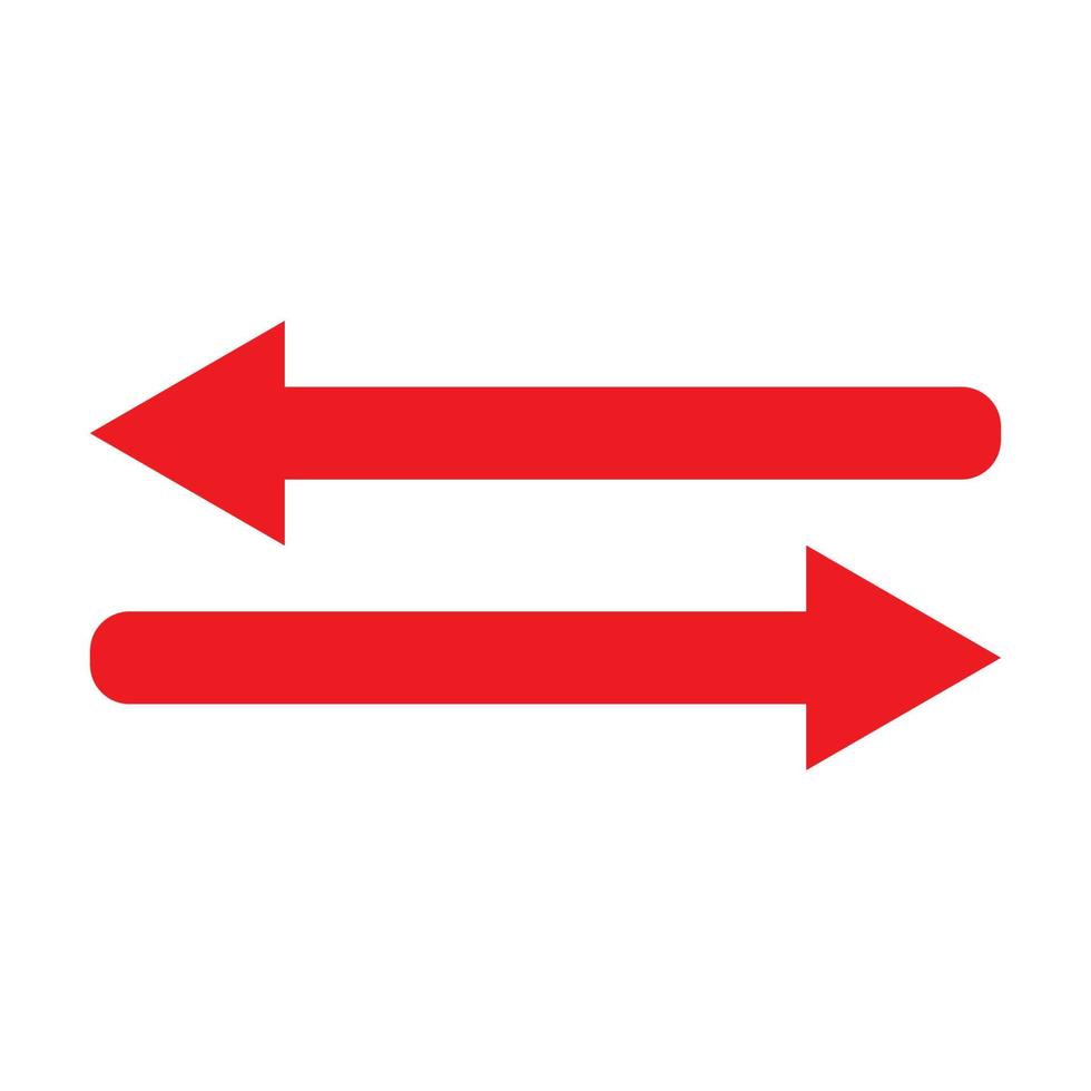 Red arrow icon vector EPS- 10