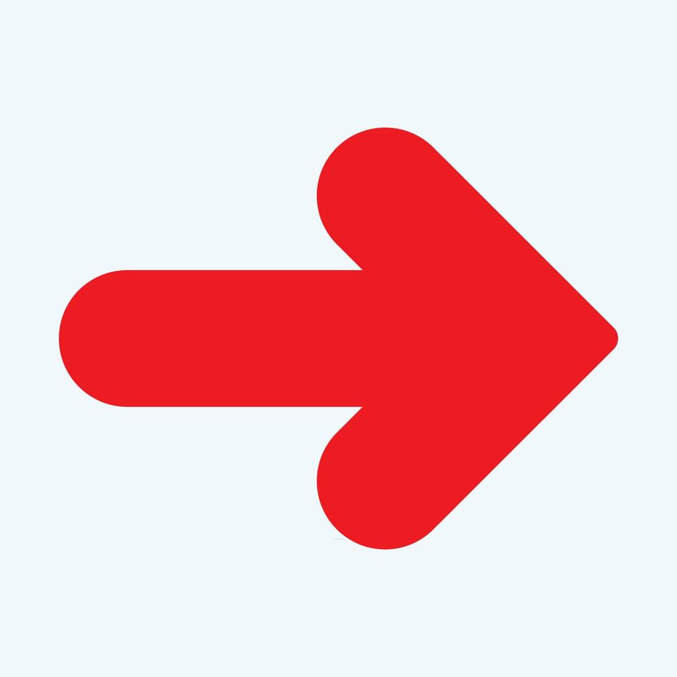 Red arrow icon vector EPS- 10