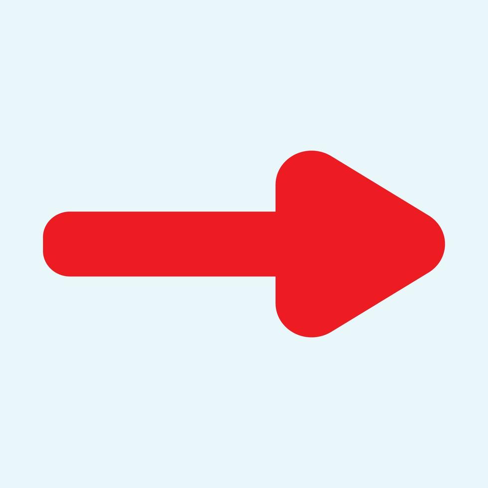 Red arrow icon vector EPS- 10