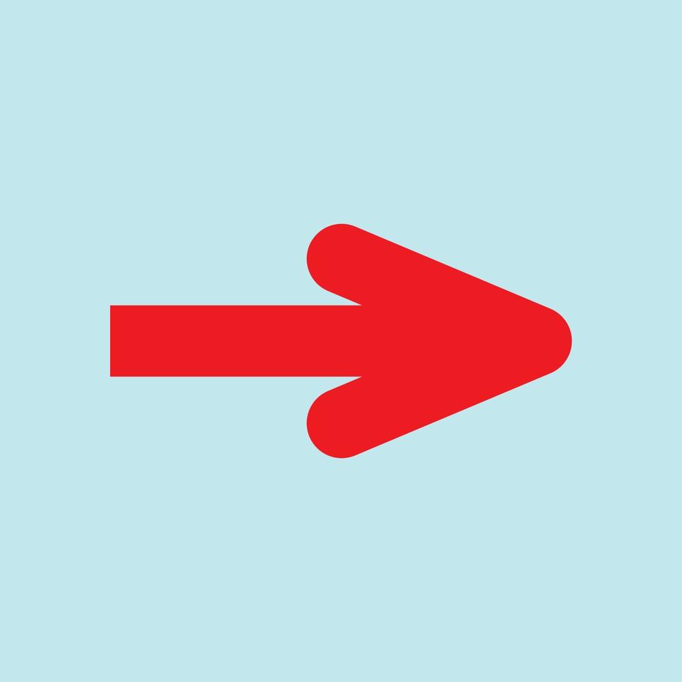 Red arrow icon vector EPS- 10