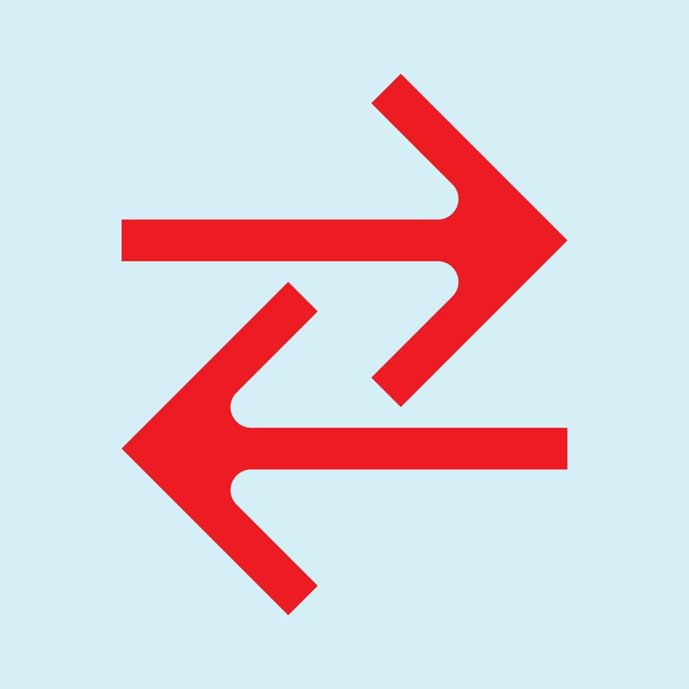 Red arrow icon vector EPS- 10