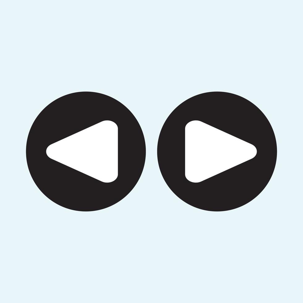 Play button icon in trendy flat style isolated on grey background. Play symbol for your web site design, logo, app, UI. Vector illustration