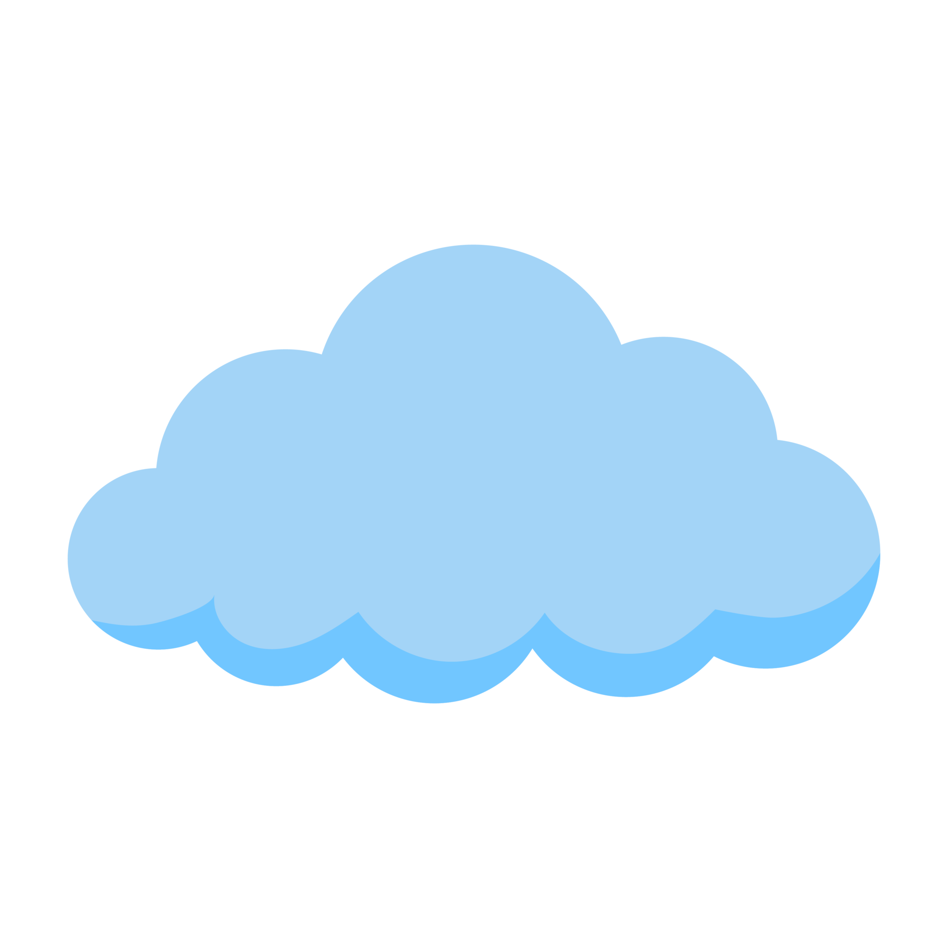 Blue Cloud icon. 18886523 PNG