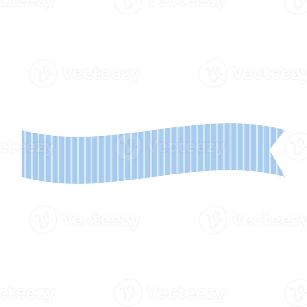 Pastel ribbons in different styles. masking tape, banner. png