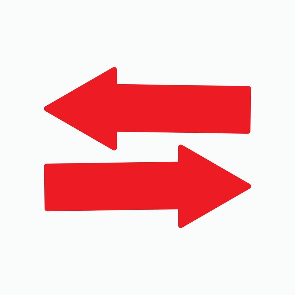 Red arrow icon vector EPS- 10