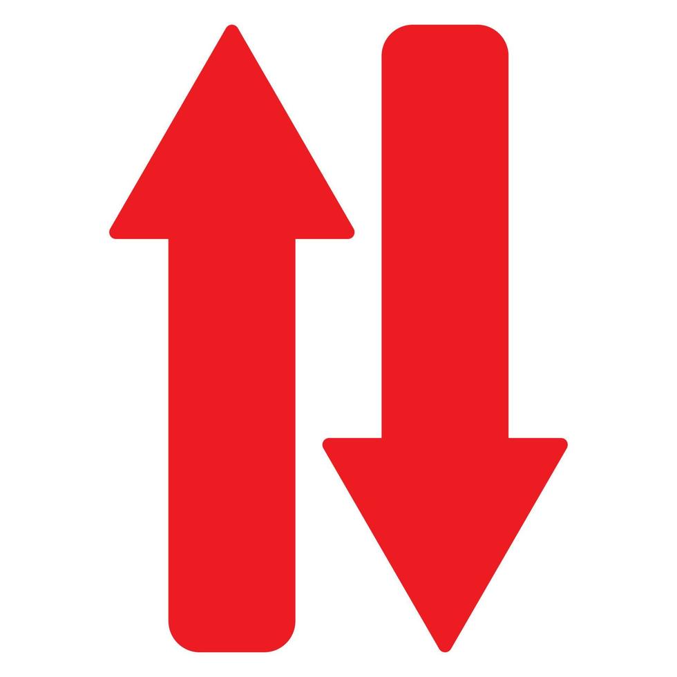 Red arrow icon vector EPS- 10