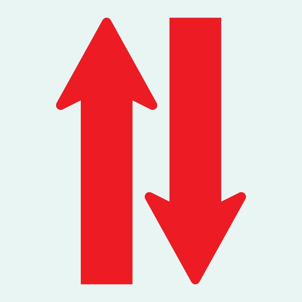 Red arrow icon vector EPS- 10