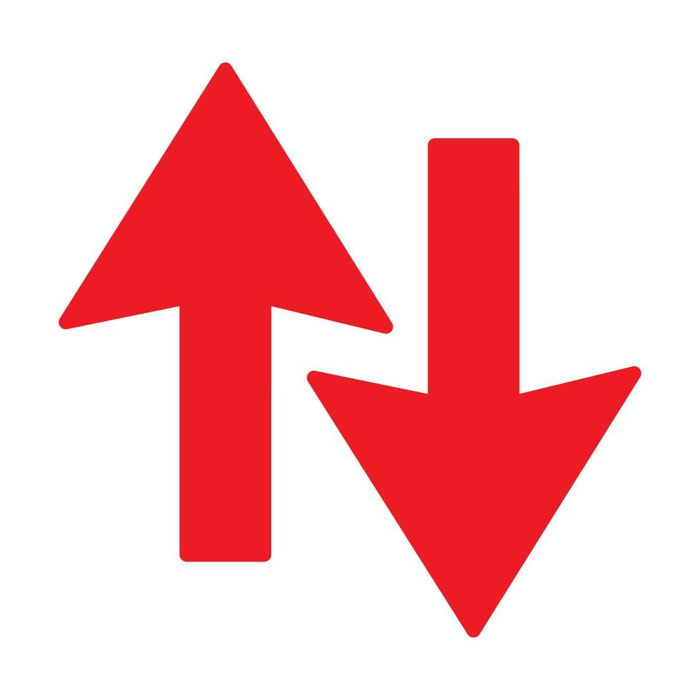 Red arrow icon vector EPS- 10