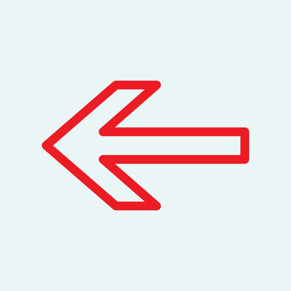 Red arrow icon vector EPS- 10