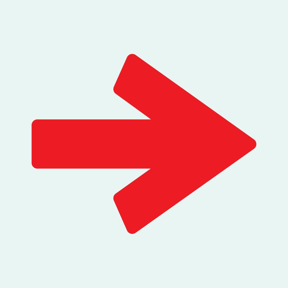 Red arrow icon vector EPS- 10