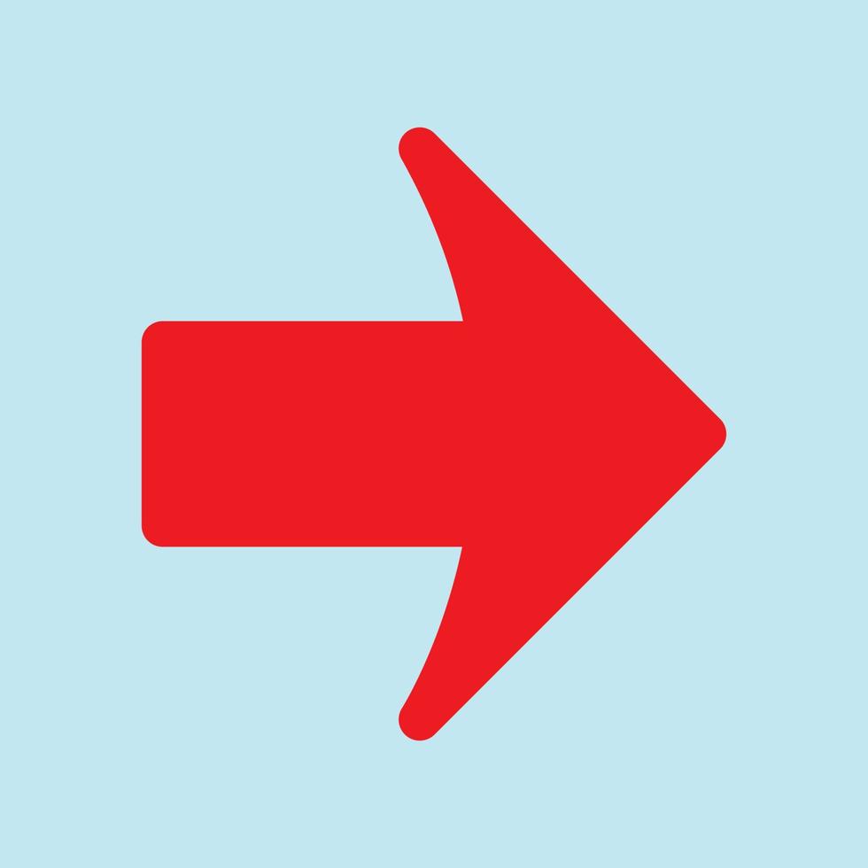 Red arrow icon vector EPS- 10