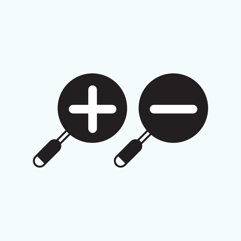 search icon, flat vector graphic on isolated background. - Vector