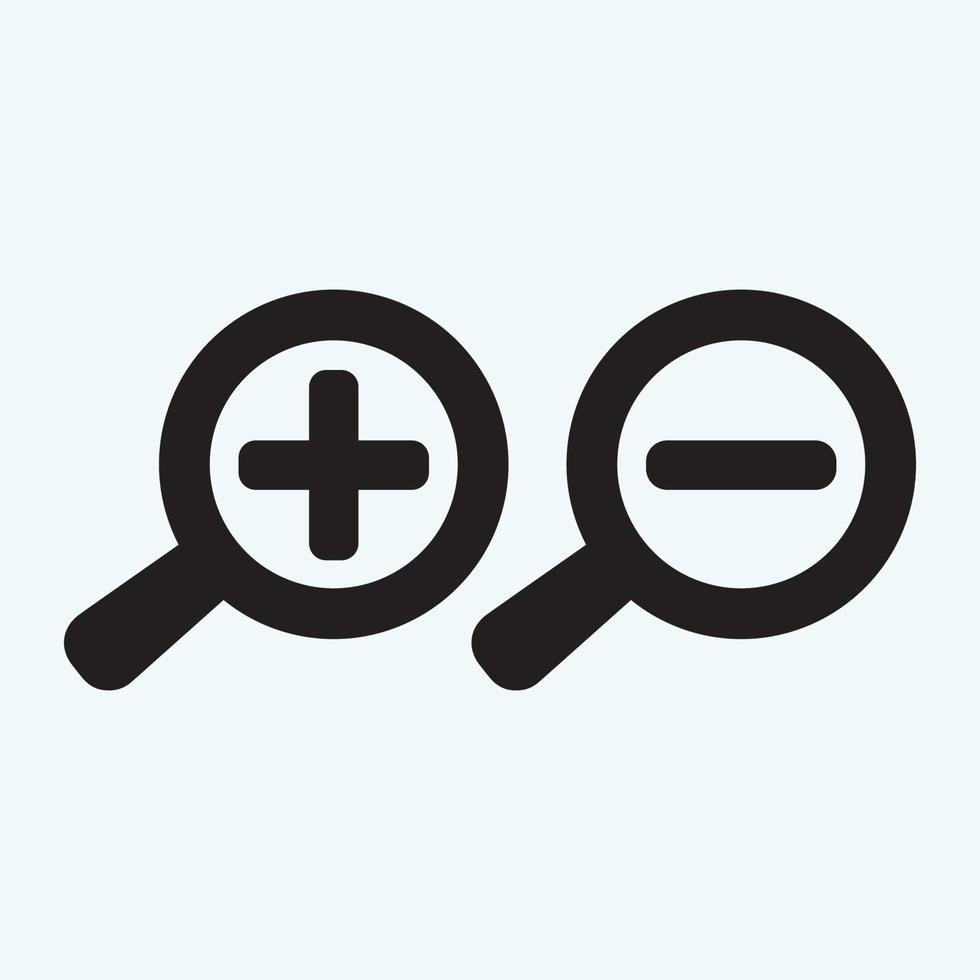search icon, flat vector graphic on isolated background. - Vector