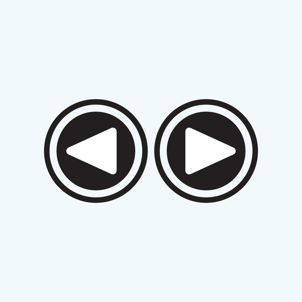 Play button icon in trendy flat style isolated on grey background. Play symbol for your web site design, logo, app, UI. Vector illustration