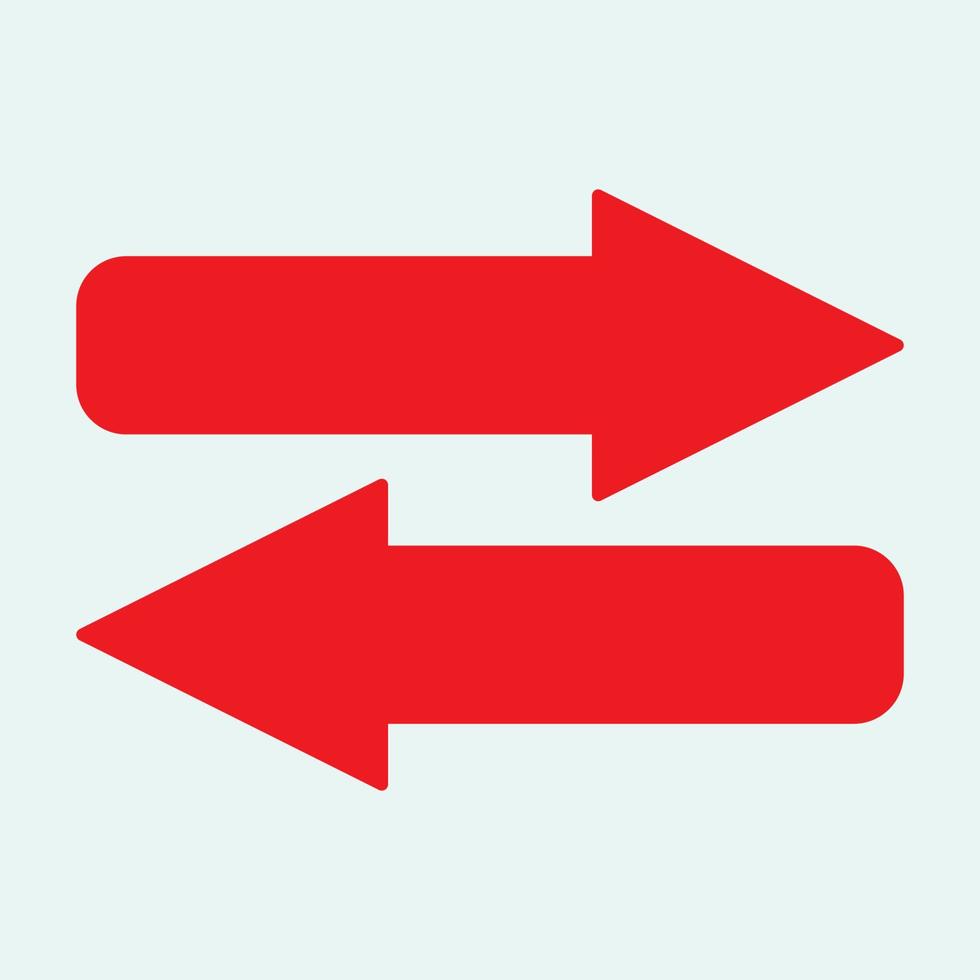 Red arrow icon vector EPS- 10