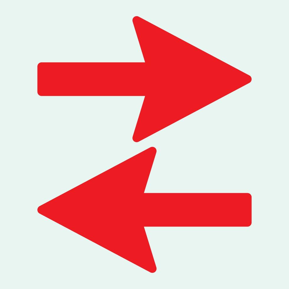 Red arrow icon vector EPS- 10