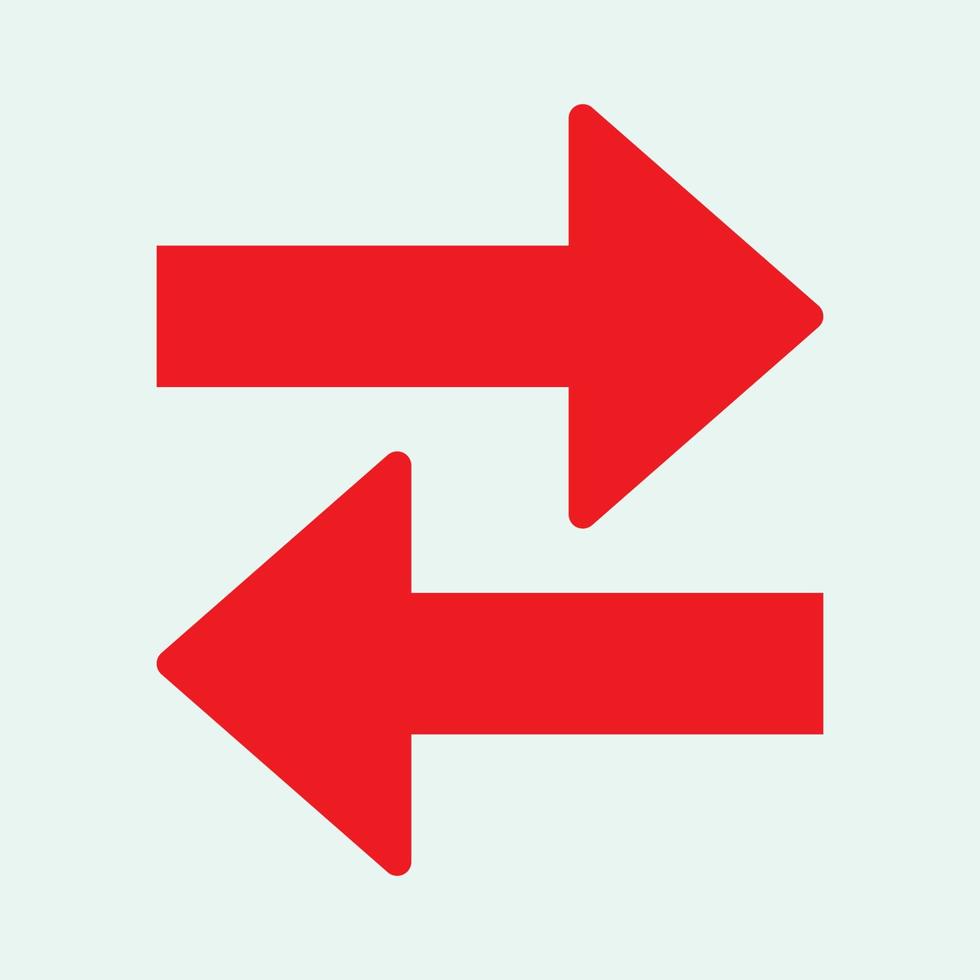 Red arrow icon vector EPS- 10