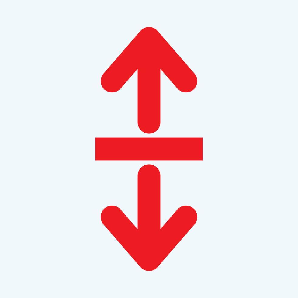 Red arrow icon vector EPS- 10