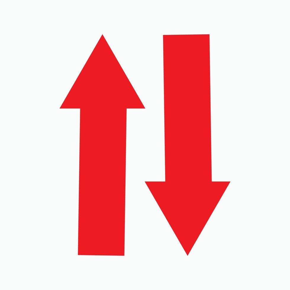 Red arrow icon vector EPS- 10
