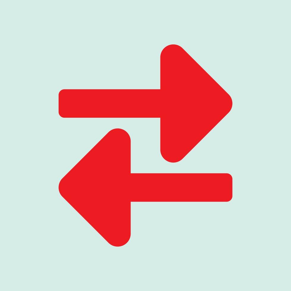 Red arrow icon vector EPS- 10