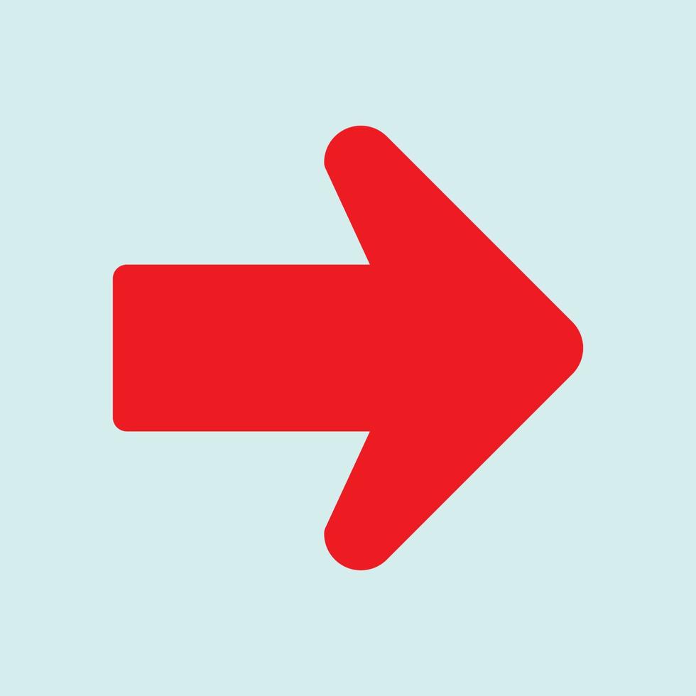 Red arrow icon vector EPS- 10