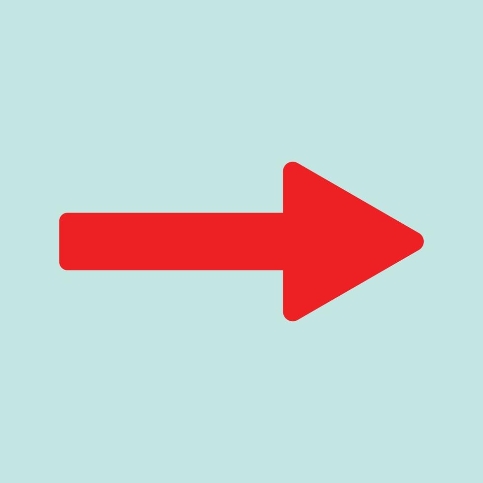 Red arrow icon vector EPS- 10