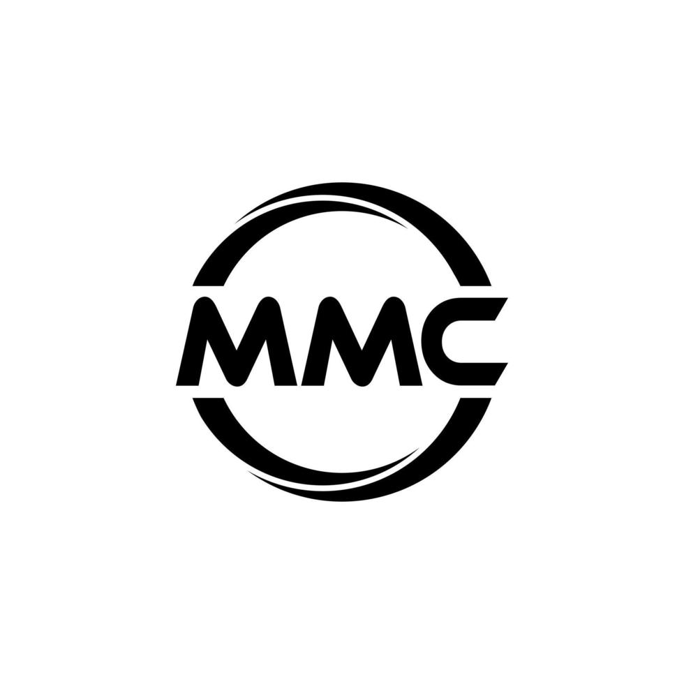 diseño de logotipo de letra mmc en la ilustración. logotipo vectorial, diseños de caligrafía para logotipo, afiche, invitación, etc. vector