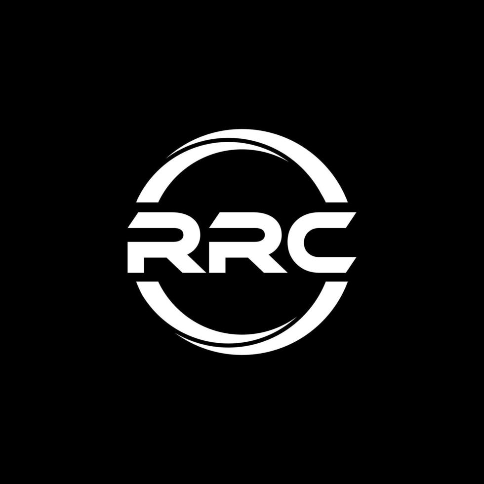 diseño del logotipo de la letra rrc en la ilustración. logotipo vectorial, diseños de caligrafía para logotipo, afiche, invitación, etc. vector