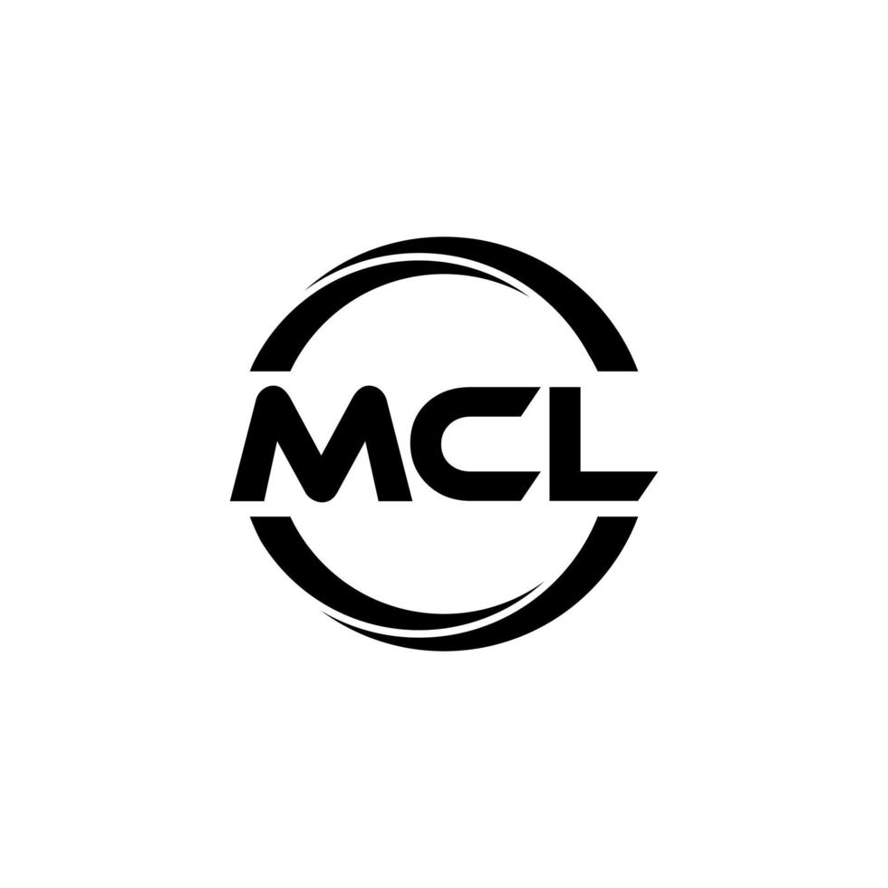 diseño del logotipo de la letra mcl en la ilustración. logotipo vectorial, diseños de caligrafía para logotipo, afiche, invitación, etc. vector