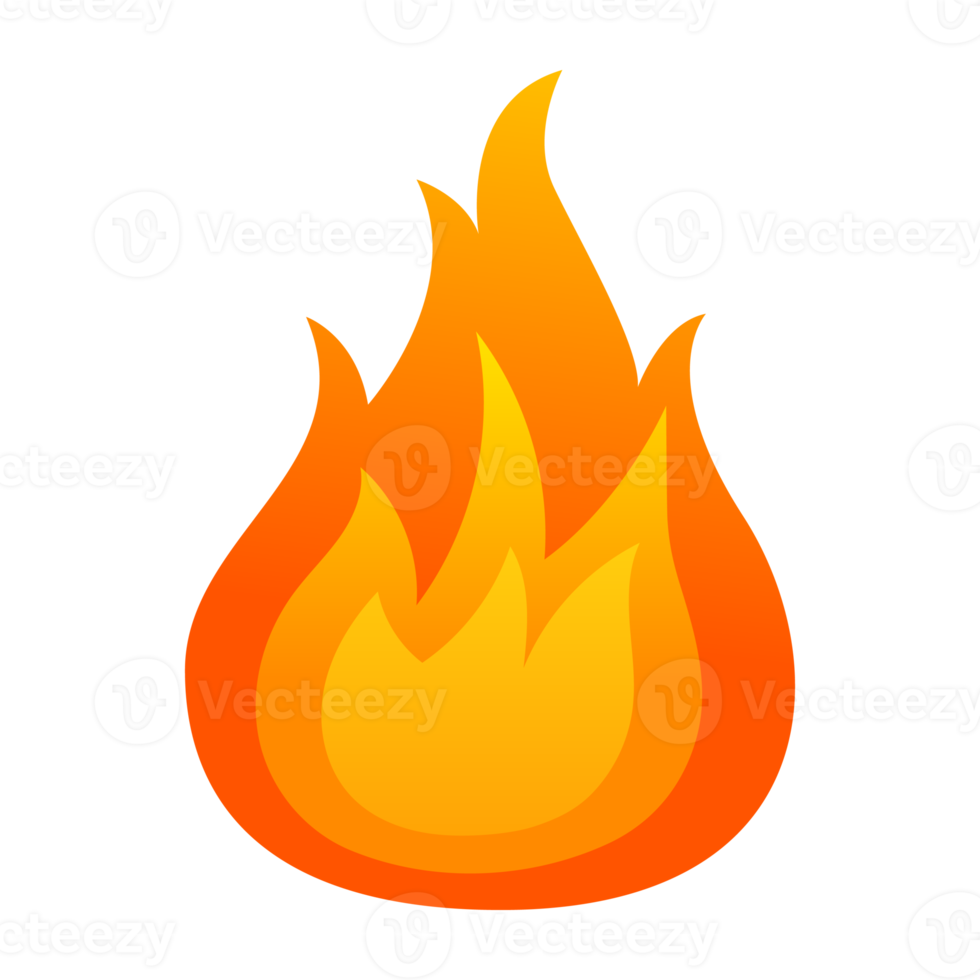 Yellow Fire icon. 18887318 PNG