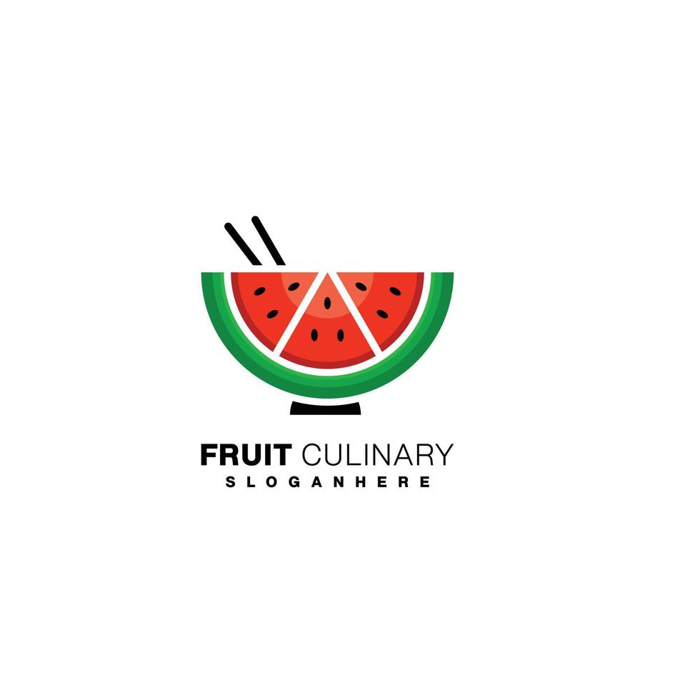 watermelon juice or watermelon bowl illustration design colorful vector