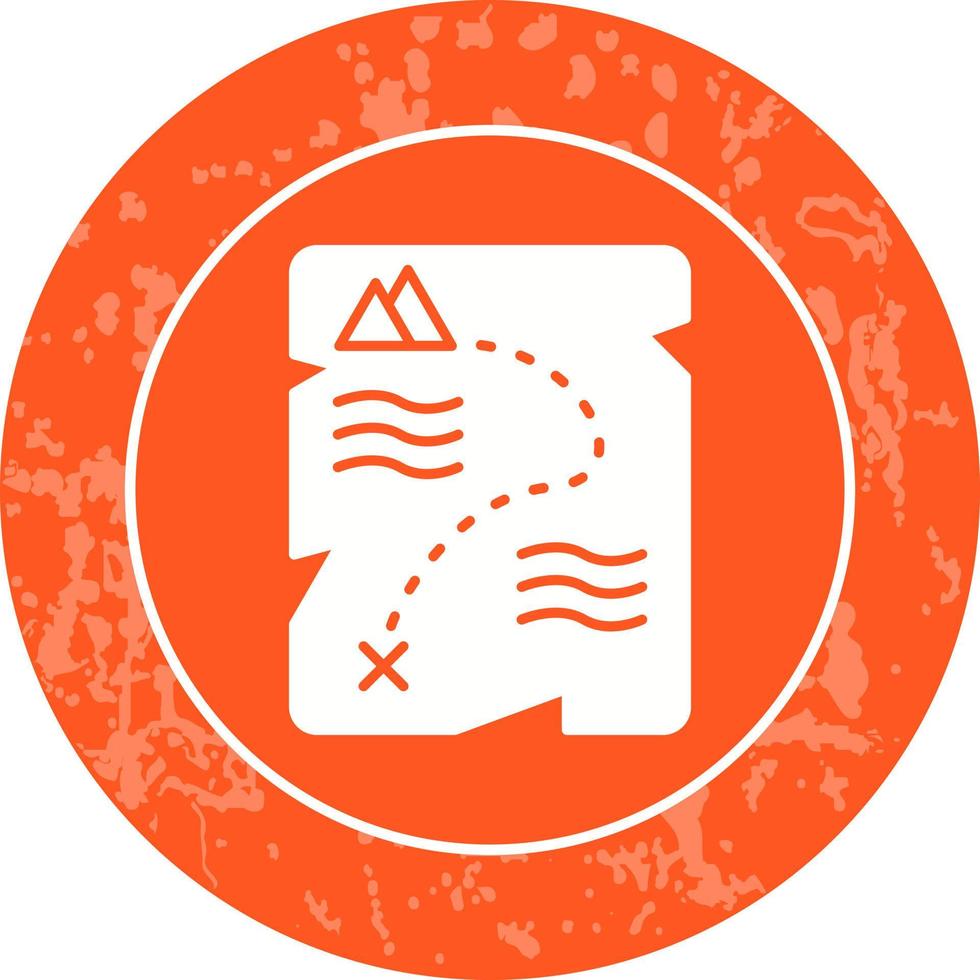 Treasure Map Vector Icon