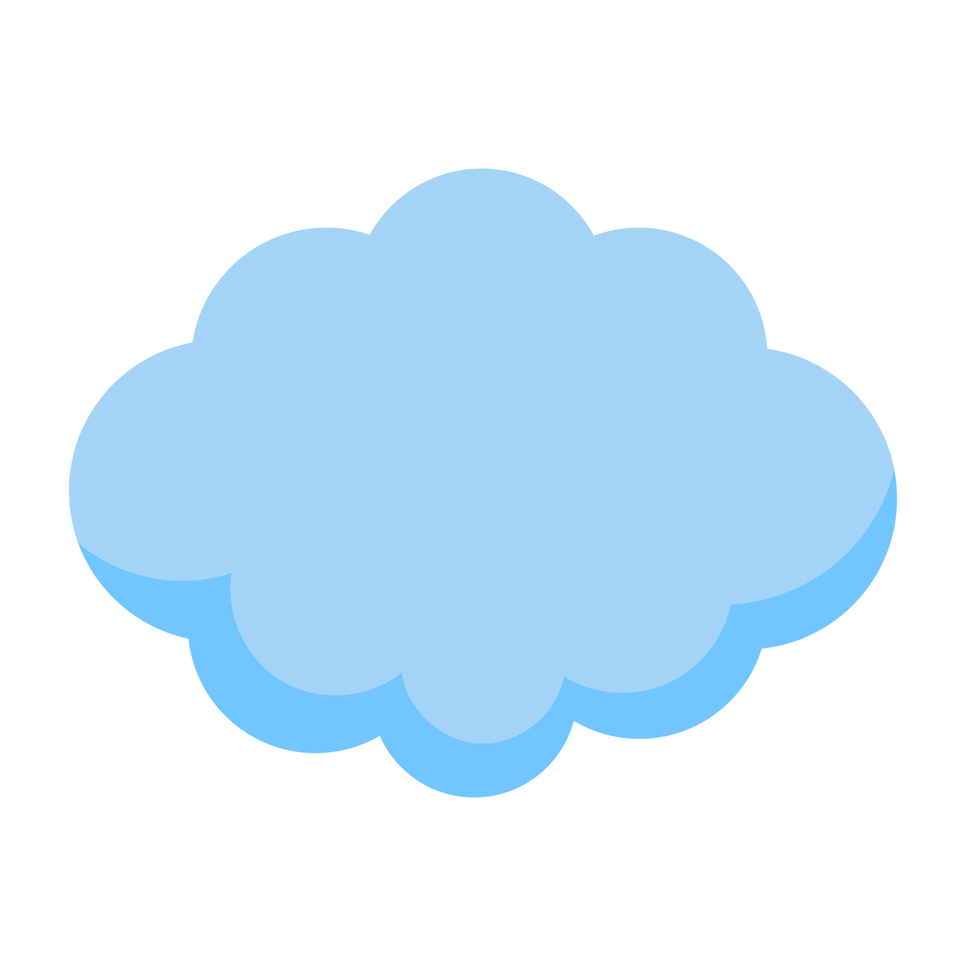 Blue Cloud icon. 18887849 PNG