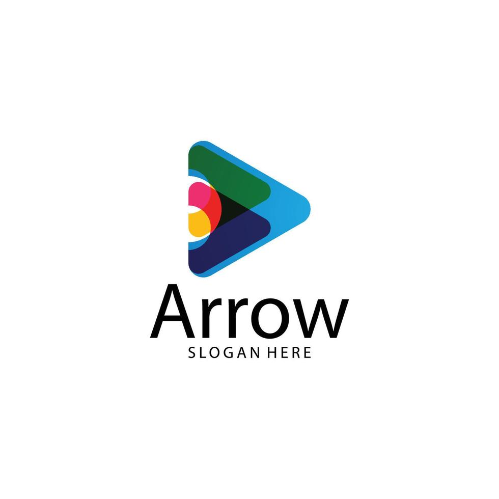 Arrow ilustration logo vector